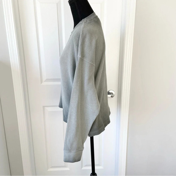 DKNY Ombre Crew Neck Relaxed Sweatshirt - Picture 2 of 14